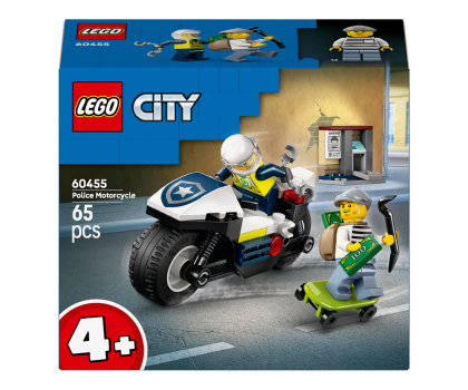 Klocki LEGO® LEGO City 60455 Pościg na motocyklu policyjnym